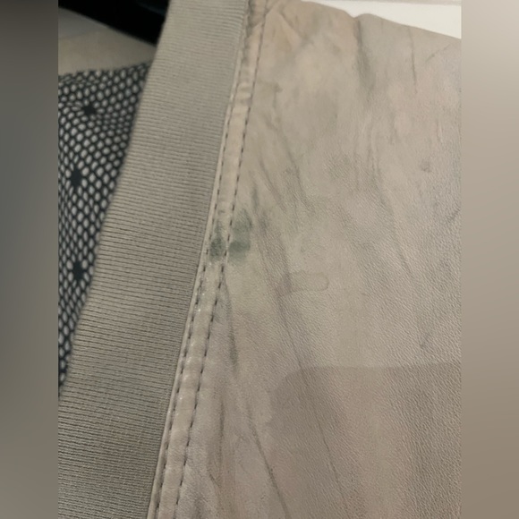 Diesel V-Neck Lambskin Leather Jacket - Picture 12 of 13